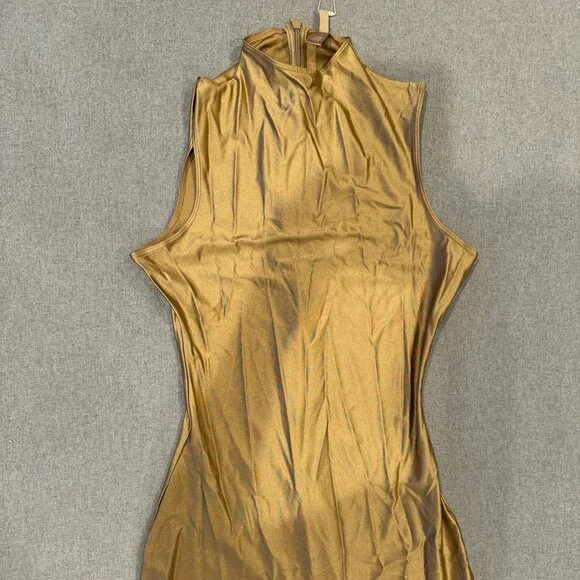 NWT SKIMS SHINE SPANDEX JERSEY CATSUIT, Sienna, Medium - Picture 2 of 5